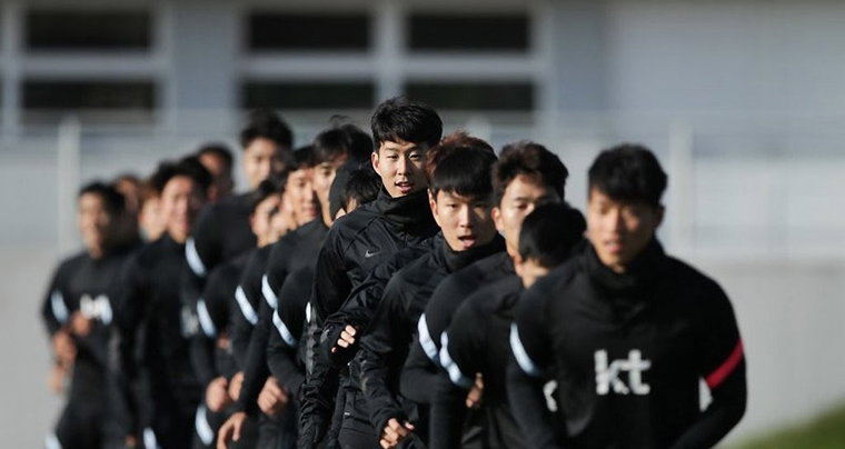 [사진]대한축구협회 제공, 한국 남자 축구대표팀 훈련 모습