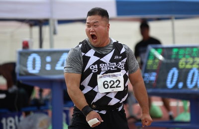육상 스타 심준, 11년 묵은 포환 던지기 한국 기록과 어깨 나란히! 20m 정조준