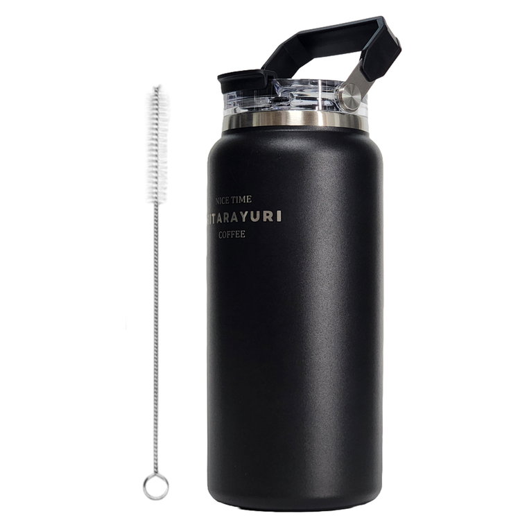 카에로 대용량 텀블러 1.5리터 1.2리터 보냉 보온 밀폐 여름 헬스 물통, 1개, 1.5L, 딥블랙