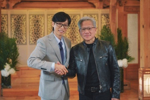 '유 퀴즈' 젠슨 황, 韓 재벌 총수 극찬! 25년 인연 대공개!