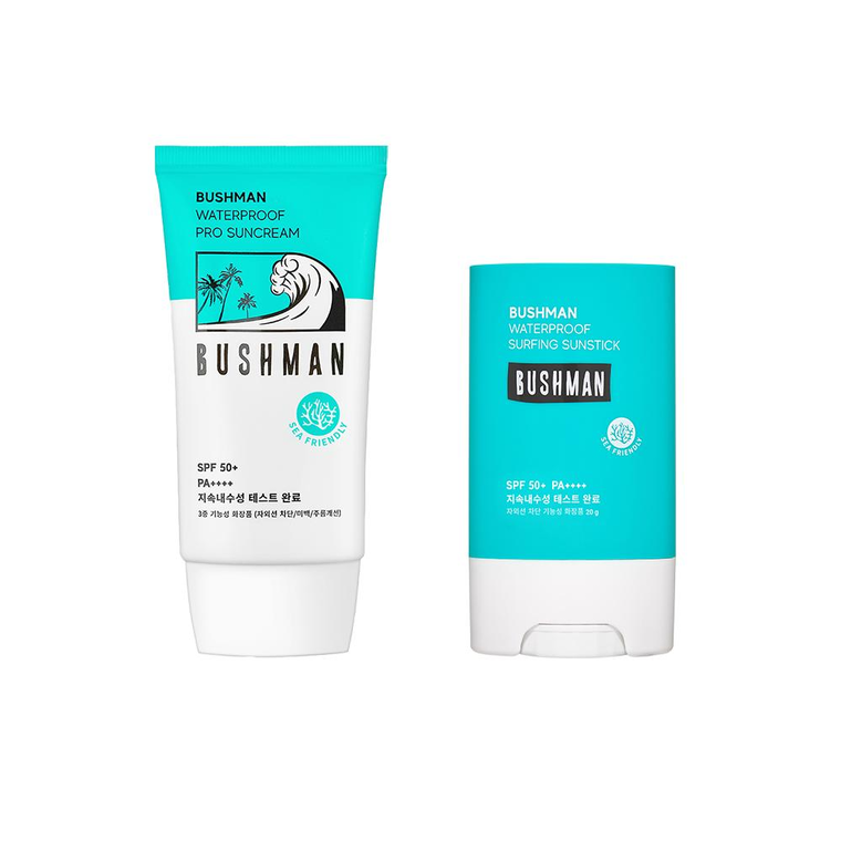 부쉬맨 워터프루프 선크림50ml   서핑 선스틱20g SPF50 PA     세트, 1개, 50g