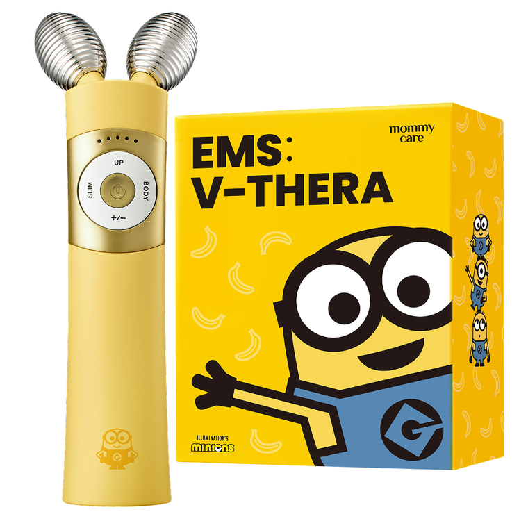 마미케어 얼굴형 디바이스 EMS 브이쎄라 미니언즈 콜라보, 옐로우, HW-0803 미니언즈 콜라보