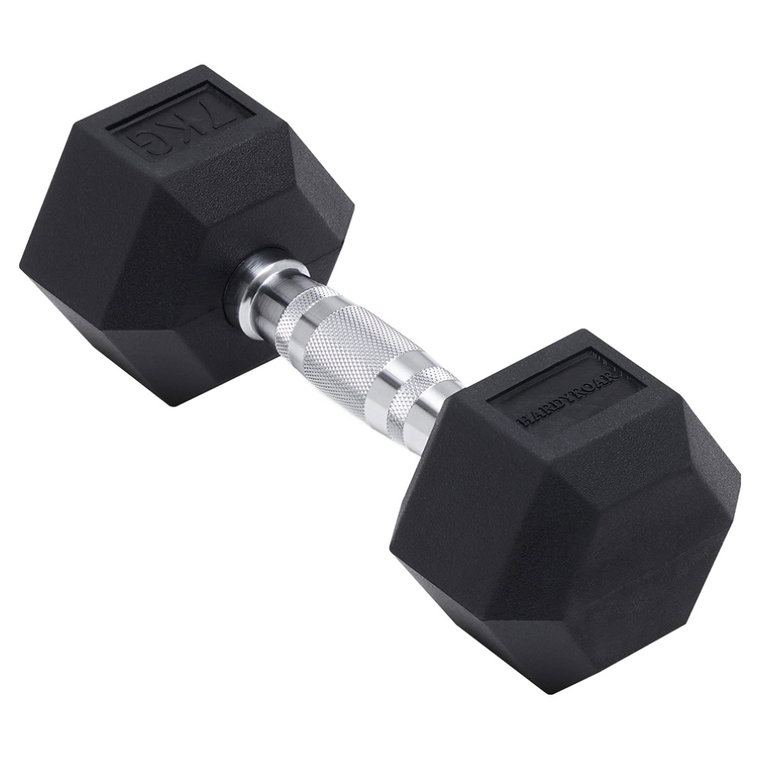 하디로어 육각 덤벨 헬스장 아령, 7kg, 1개