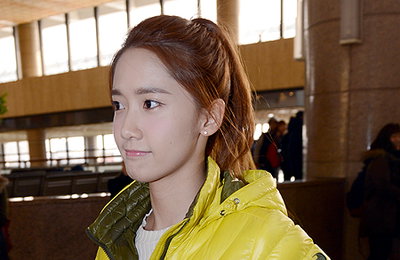 소녀시대 윤아, 일본 아레나 투어를 위해 출국장으로 향하고 있다.
