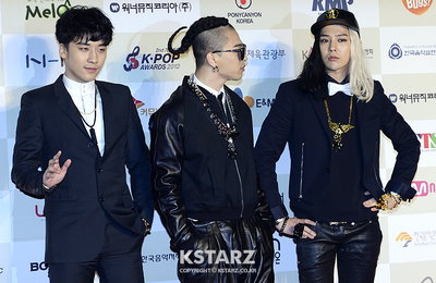빅뱅 승리,태양,지용, '제2회 가온차트 K-POP 어워드' 시상식 레드카펫 참석