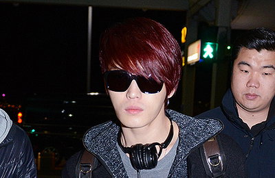 김재중, 15일오후 팬미팅차 인천국제공항을 통해 방콕으로 출국