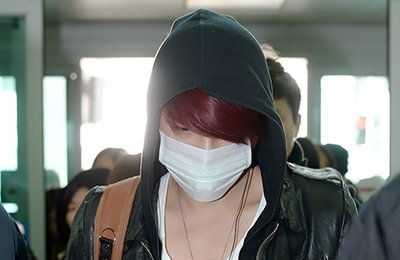 김재중, 16일 오전 상하이 팬미팅차 인천국제공항을 통해 출국