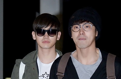 동방신기, 23일 오후 태국 에서 열리는 '미샤 미라클 그랜드 오프닝' 행사 참석차 인천국제공항을 통해 출국
