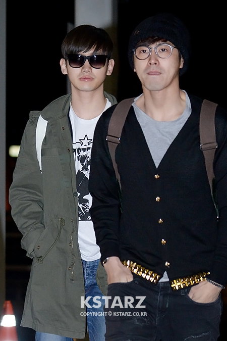 동방신기, 23일 오후 태국 에서 열리는 '미샤 미라클 그랜드 오프닝' 행사 참석차 인천국제공항을 통해 출국