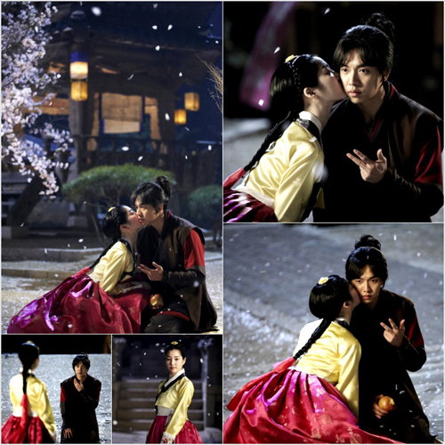 <구가(九家)의 서(書)> 이승기-이유비, ‘벚꽃 볼뽀뽀’로 로맨틱 무드 급상승