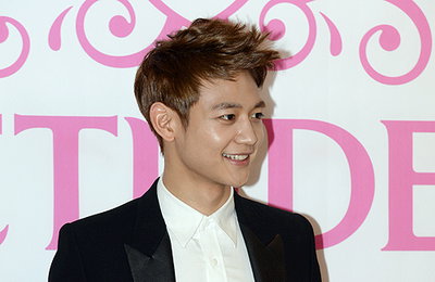 15일 오후 그룹 샤이니(온유 키 민호 태민)가 서울 중구 에뛰드하우스 본사에서 열린 향수 '미니미 비 마이 프린세스' 개발 회의에 참석