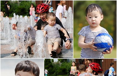 송일국과 세 쌍둥이, <슈퍼맨> 강렬한 첫 인사