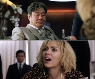 '루시' 스칼렛 요한슨, 최민식 한국어 호통에 눈물 '뚝뚝'