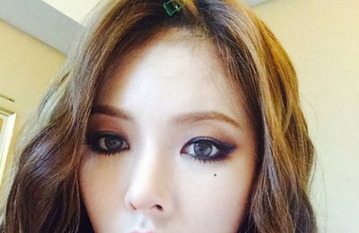 걸그룹 포미닛의 멤버 현아, 인형같은 셀카