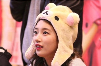 수지, 동물 캐릭터 모자에 '사랑스러운 미모'