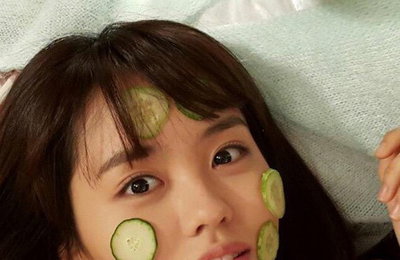김소현, ‘후아유’ 촬영 중 상큼 셀카…“오이마사지 중”