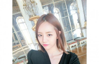'걸스데이' 혜리, 파리서 찍은 셀카 공개
