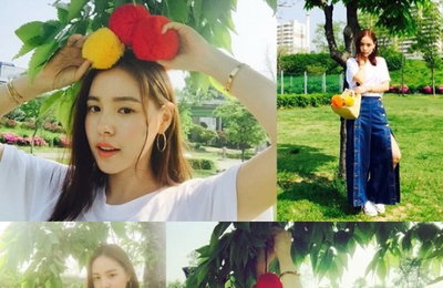 민효린, 복고 패션도 우월하게 소화…