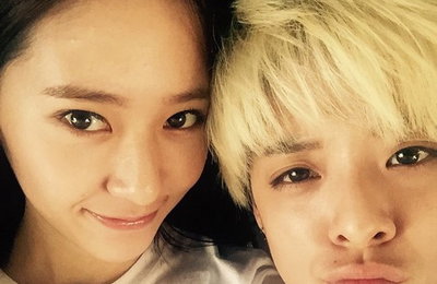 f(x) 엠버, 크리스탈과 오랜만에 다정한 투샷