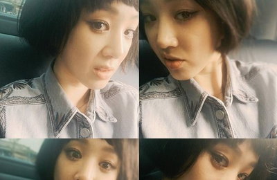 정려원, 마틸다풍 파격 헤어스타일 변신