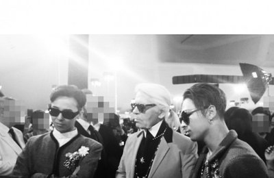 지드래곤 & 태양, 칼 라거펠트와의 함께…