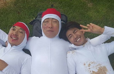[무도]박명수, 광희에…'다정하게 팔베개'