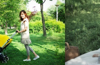 소유진, 서울숲에서 아들과 단란한 일상 공개