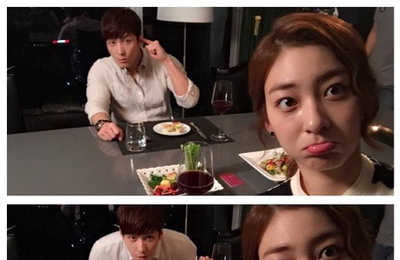 왕지원, 심형탁과 식사 중 찰칵 "술 한 잔 함께 하실래요?"