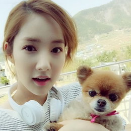 박민영, 애완견과 인증샷.."내 20대를 함께 해준 쩝이"