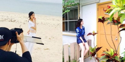 김하늘, 오키나와서 화보 촬영 근황 '청초한 미모'