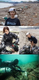 최송현, 환경의날 맞아 제주 바다 수중정화활동