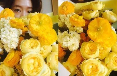박신혜, 향기나는 일상…"꽃 감사합니다"
