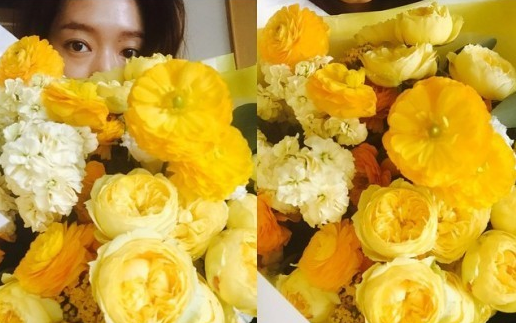 박신혜, 향기나는 일상…"꽃 감사합니다"