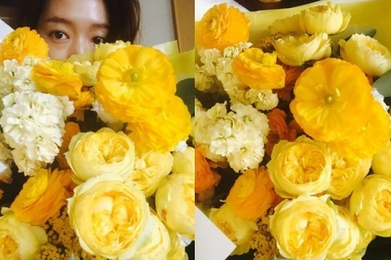 박신혜, 향기나는 일상…"꽃 감사합니다"
