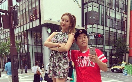 예정화, 후쿠오카서 정준하와 훈훈 다정샷...