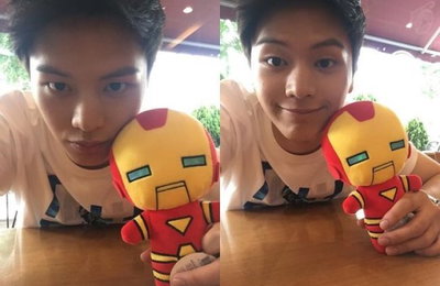 육성재, 힘든 촬영에도 훈훈 웃음…“아이언맨 !”