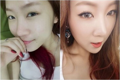 소유, 반전미모…"청순가련 민낯 vs 섹시 메이크업"