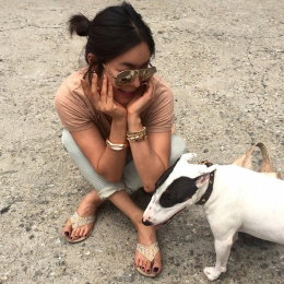 이혜영, 반려견과 함께 한 일상 "평화로운 분위기"