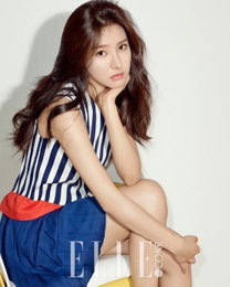 김소은, 미녀의 아우라…"내추럴 메이크업+청초 마린룩"