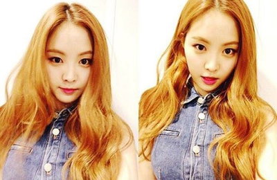 '에이핑크' 손나은, 청순의 섹시템…"금발헤어"