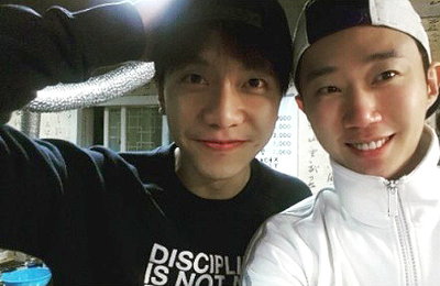 한재석, 이승기와 훈훈한 투샷 "축구 또 해요"