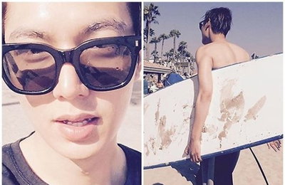 이민호, LA의 흔한 서퍼…"화보같은 일상"