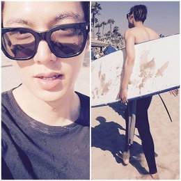 이민호, LA의 흔한 서퍼…"화보같은 일상"