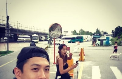 김빈우, 남자친구와 자전거 데이트 '애정 과시'