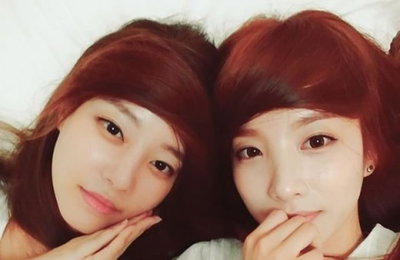 지숙·고우리, 커플 헤어스타일 '훈훈' 셀카 공개