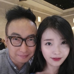 박명수·아이유, 부녀 같은 투샷…"훈훈"