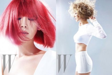 김소연, 금발에서 레드까지 화보로 파격 변신