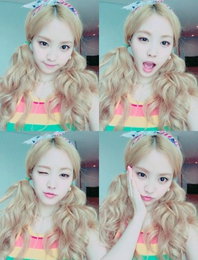 손나은, 금발의 여신…"청순미녀의 애교"
