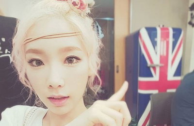 '소시' 태연, 러블리 백금발 소녀…"화사한 미모"