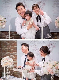 장범준, 돌잔치 사진 공개…”돌잡이, 마이크 사랑”